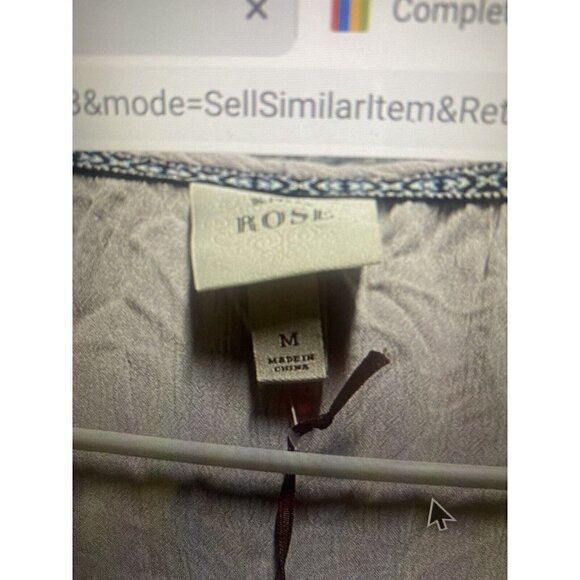 Alfani Women’s  Plus Size Printed Short Sleeve Top Size M black White - Picture 7 of 7